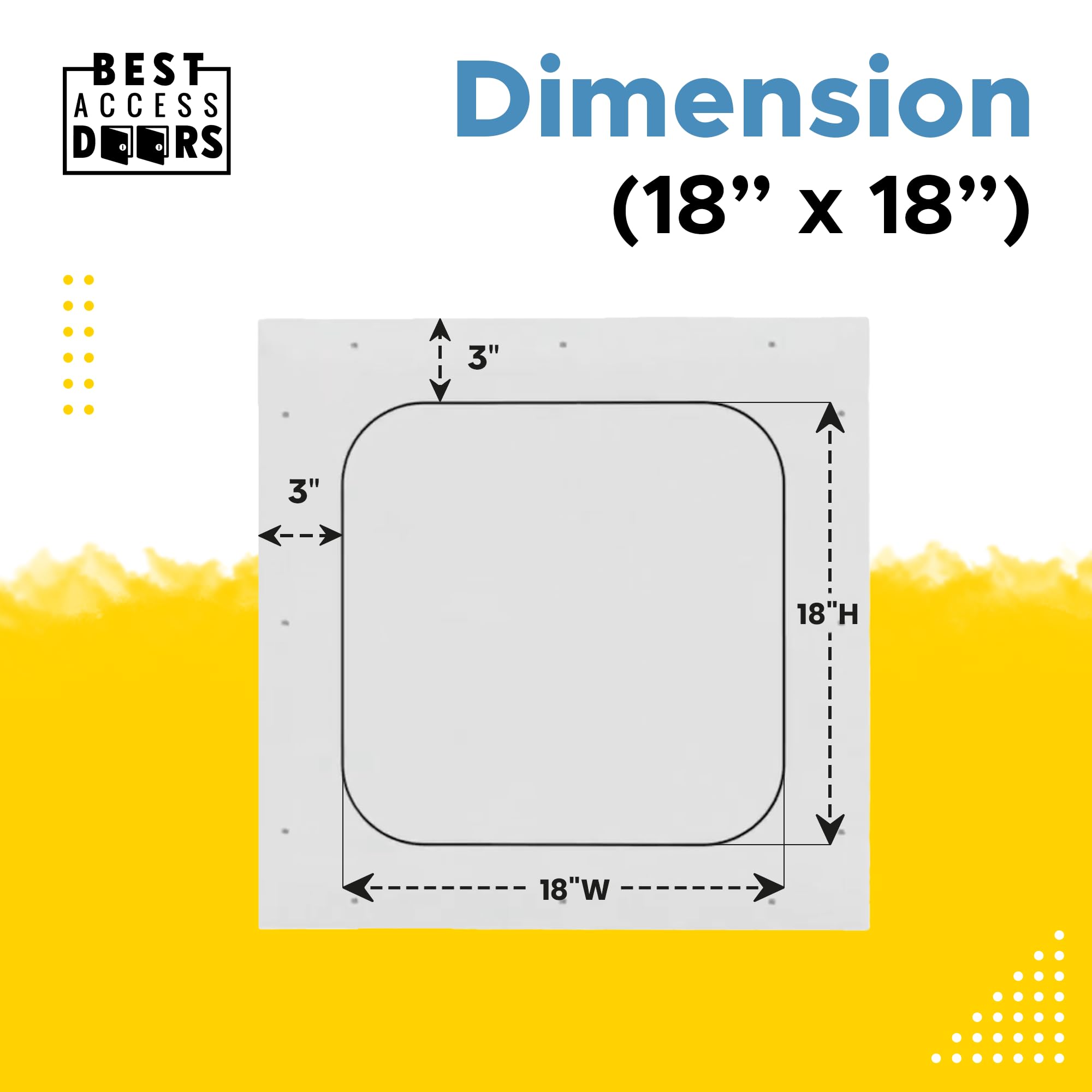 Amazon.com : Best 18” x 18” Pop-Out Gypsum Access Panel with Glass